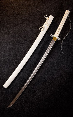 Battle-Ready White Ichigo Kurosaki Bankai Katana (SHARP)