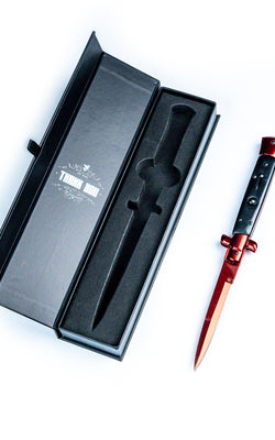 Crimson Web Stiletto Knife