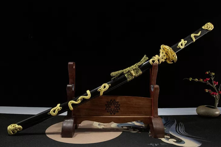 Golden Snake Katana - Prestige Series (SHARP) – Mini Katana Golden Snake Katana - Prestige Series (SHARP) – Mini Katana