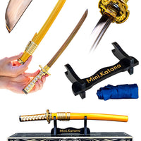 15-inch Gold Dragon Mini Katana