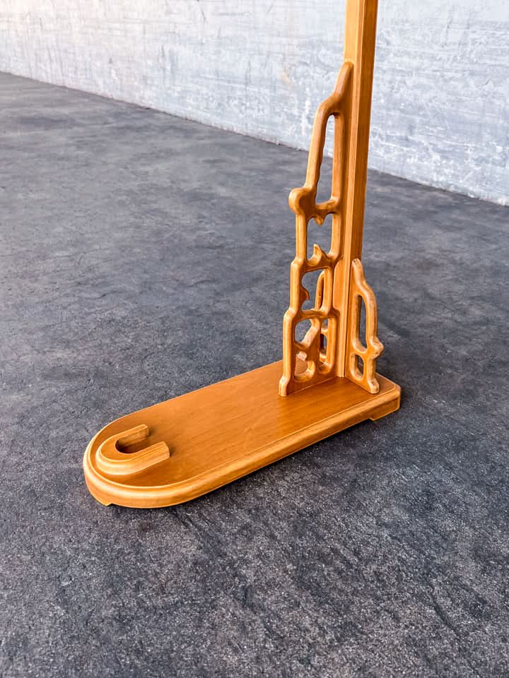 Upright Sword Stand - Light Wood