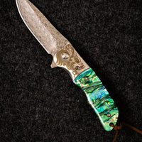 Tempest Damascus Pocket Knife