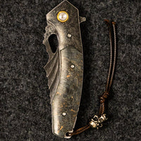 Silverwing Damascus Blade Closed