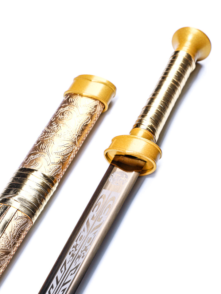 Golden Jian Legacy Sword (1060 Carbon Steel) – Mini Katana