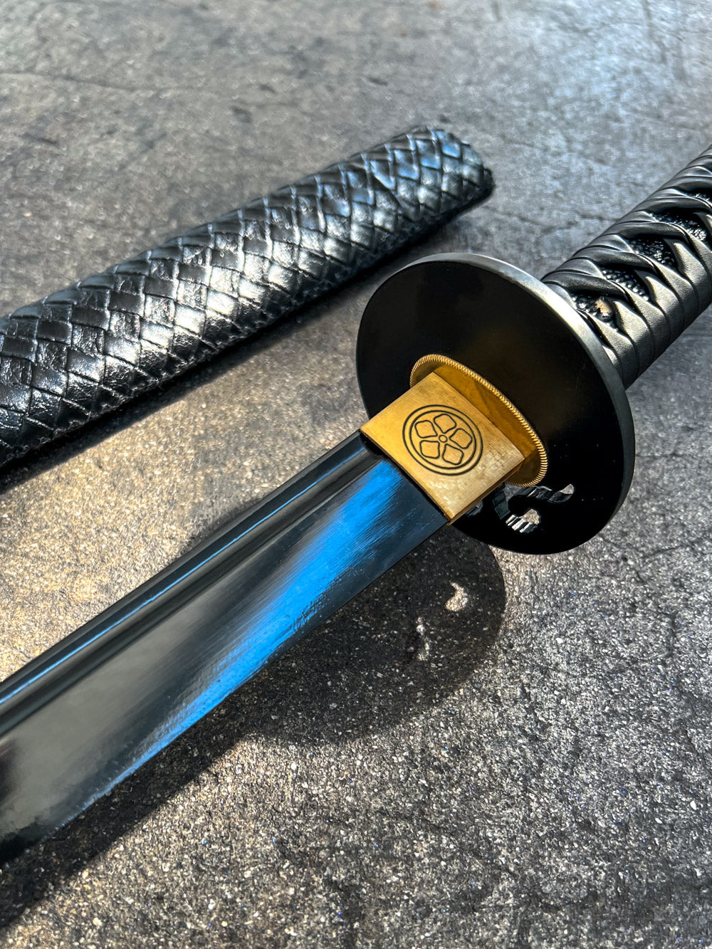 Obsidian Katana (1060 Carbon Steel) Mini Katana
