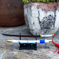 Ame no Habakiri Keychain Sword on Stand