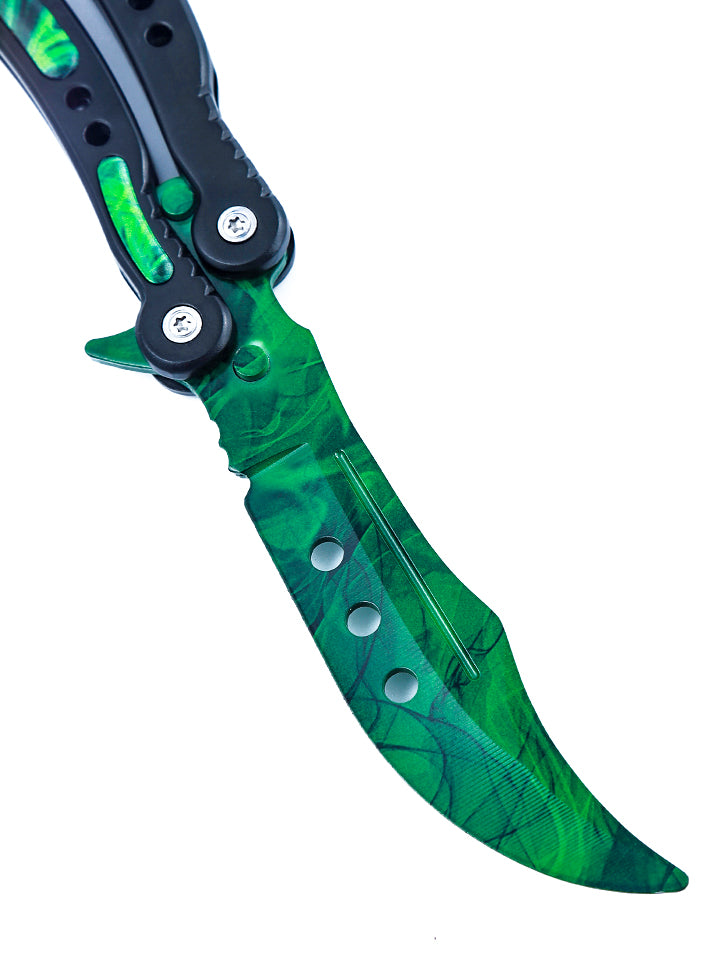 Gamma Doppler Emerald Butterfly Knife Mini Katana gamma-doppler-emerald-butterfly-knife-mini-katana