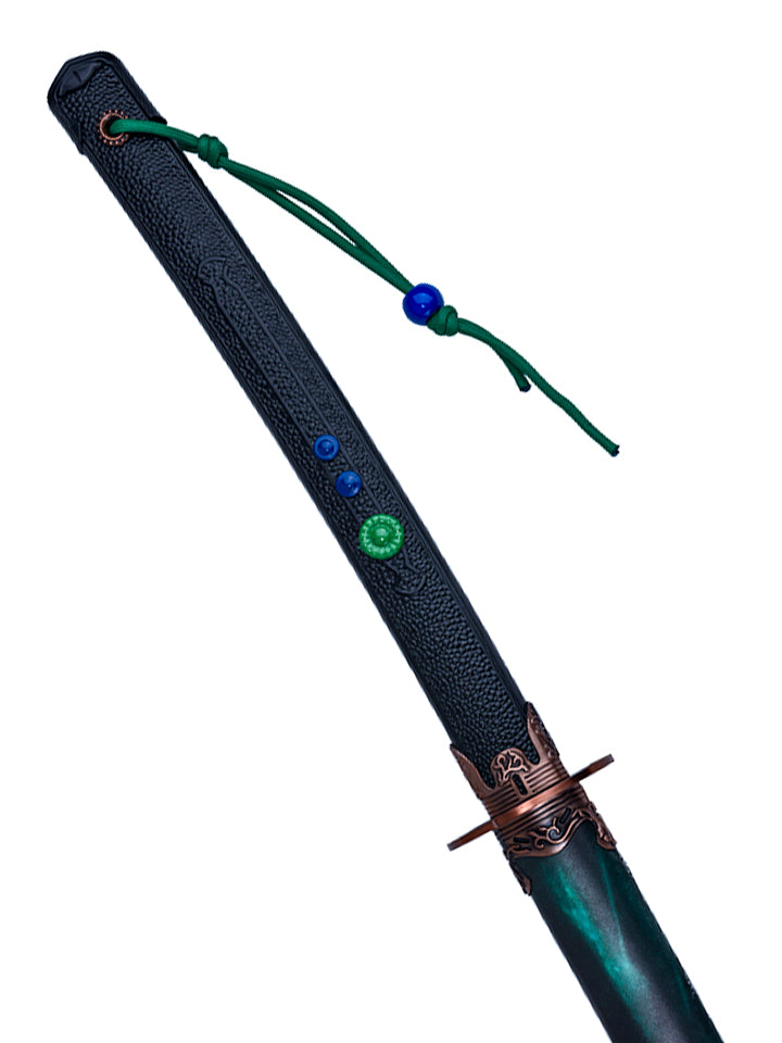 Aurora Omen Great Katana Green Dull Metal
