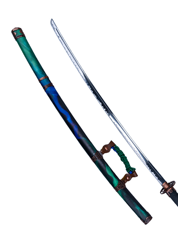 Aurora Omen Great Katana Green Inspired By Ghost of Yotei
