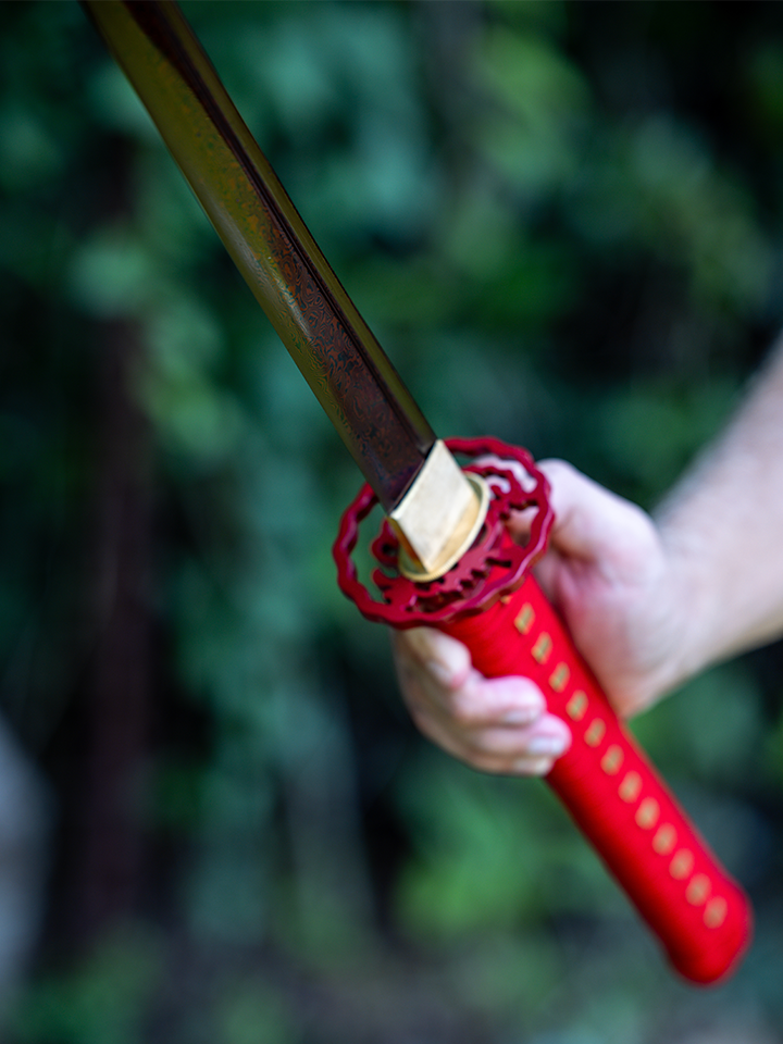 Red Jade Katana (1060 Carbon Steel)