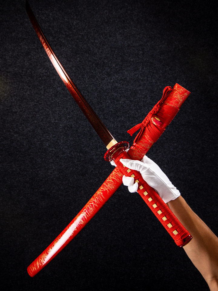 Red Jade Katana (1060 Carbon Steel)