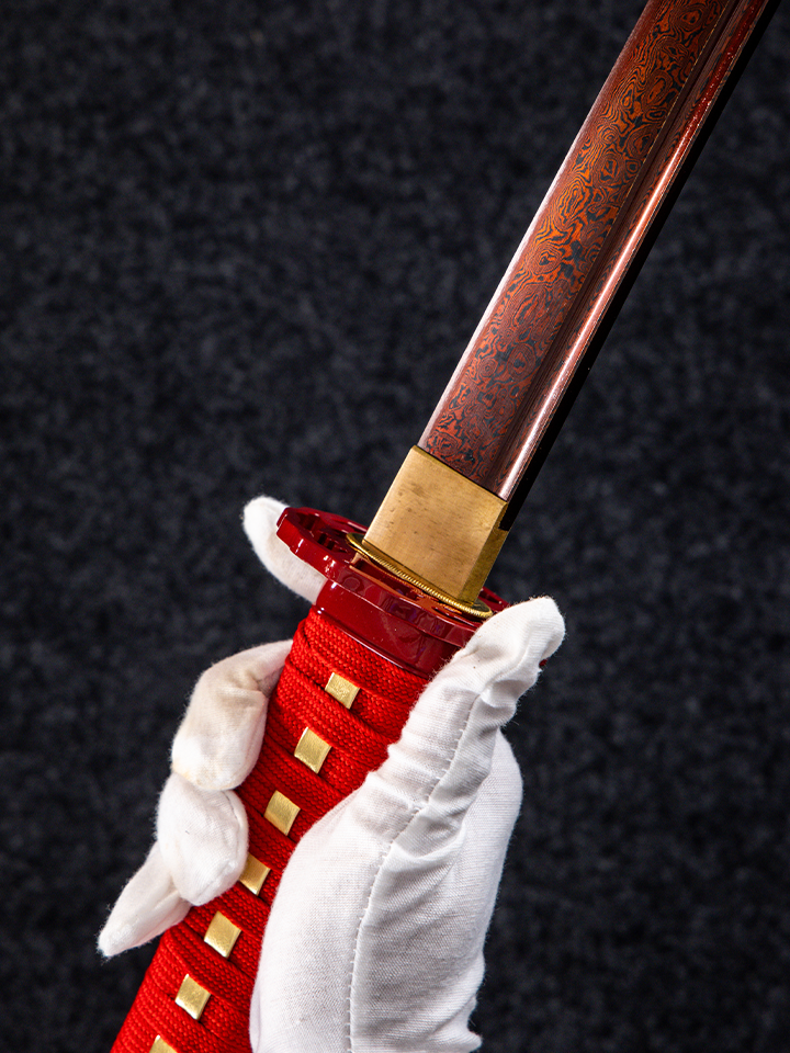 Red Jade Katana (1060 Carbon Steel)