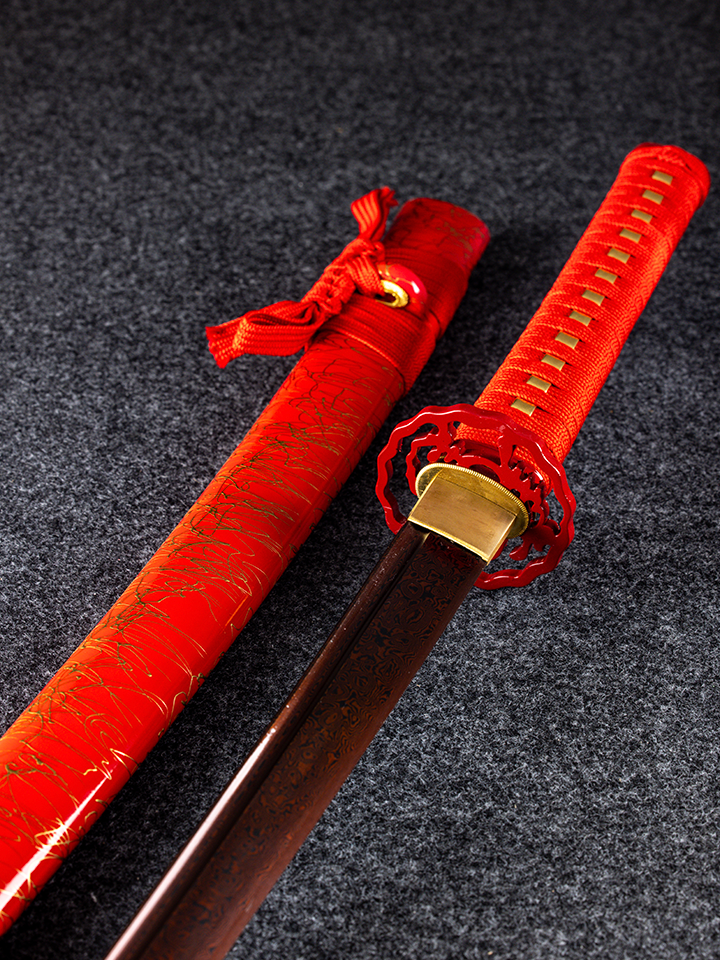 Red Jade Katana (1060 Carbon Steel)