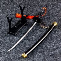 Mini Ichigo Bankai Katana Keychain + Stand