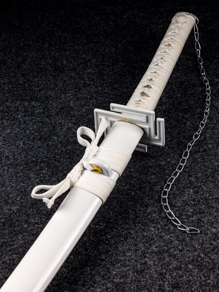 Battle-Ready White Ichigo Kurosaki Bankai Katana (SHARP)