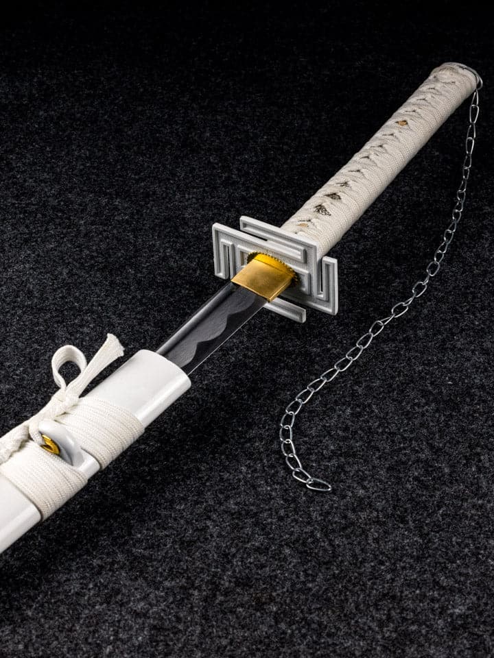 Battle-Ready White Ichigo Kurosaki Bankai Katana (SHARP)