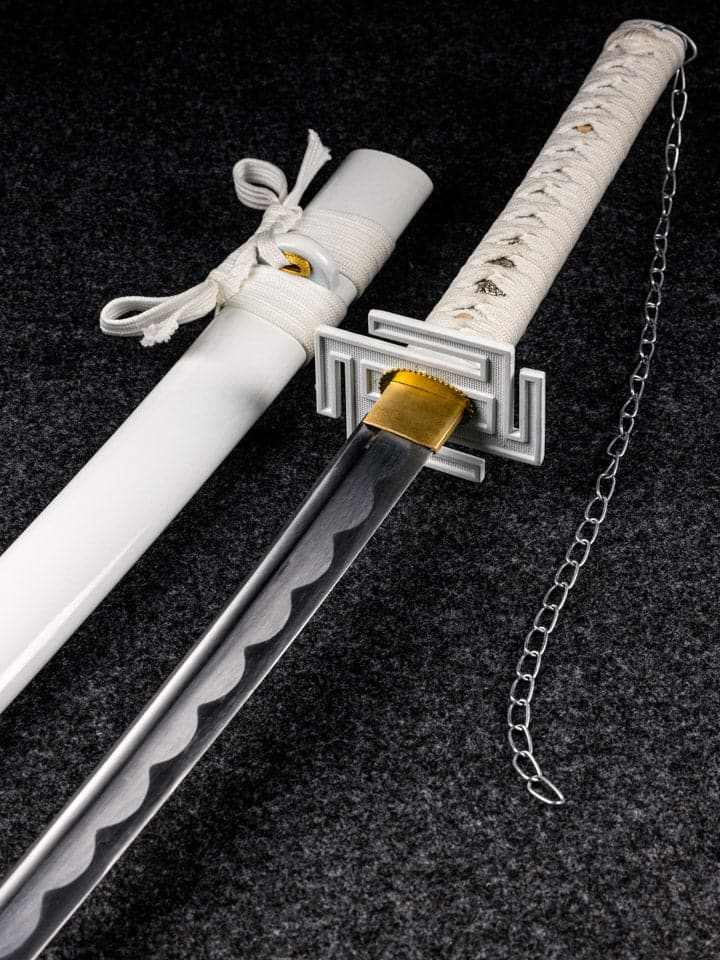 Battle-Ready White Ichigo Kurosaki Bankai Katana (SHARP)