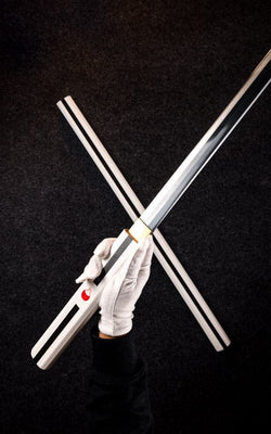 Battle-Ready Sasuke's White Grass Cutter Sword (SHARP)