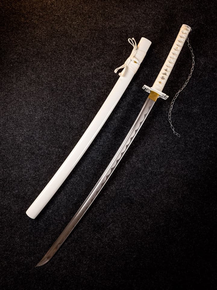 Battle-Ready White Ichigo Kurosaki Bankai Katana (SHARP)