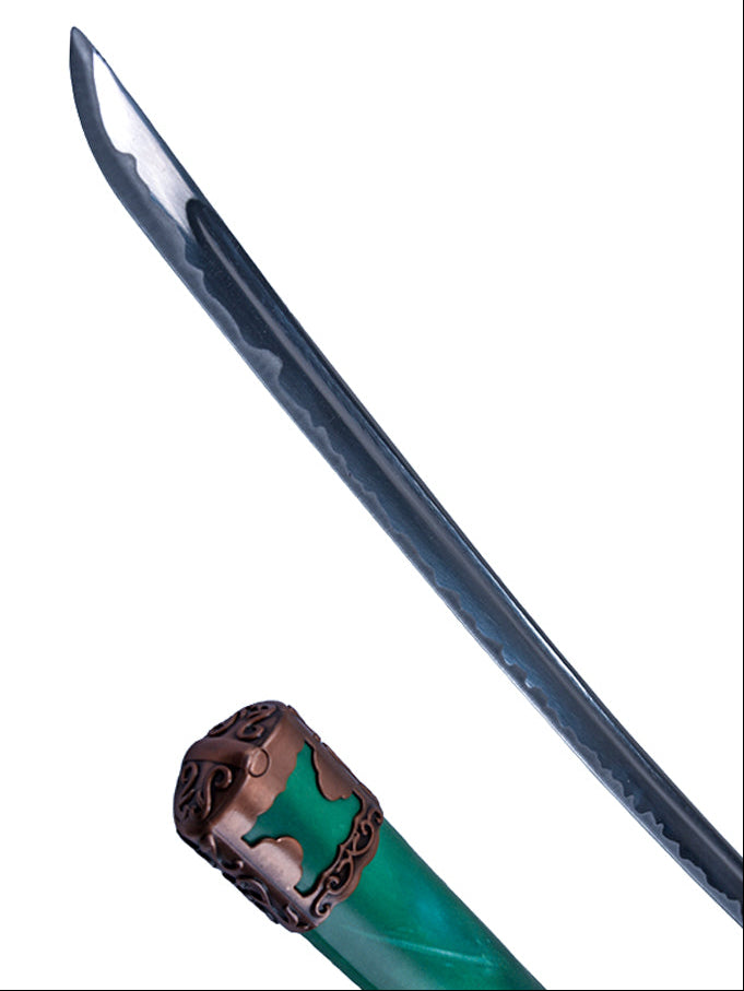 Aurora Omen Great Katana Green Dull Metal