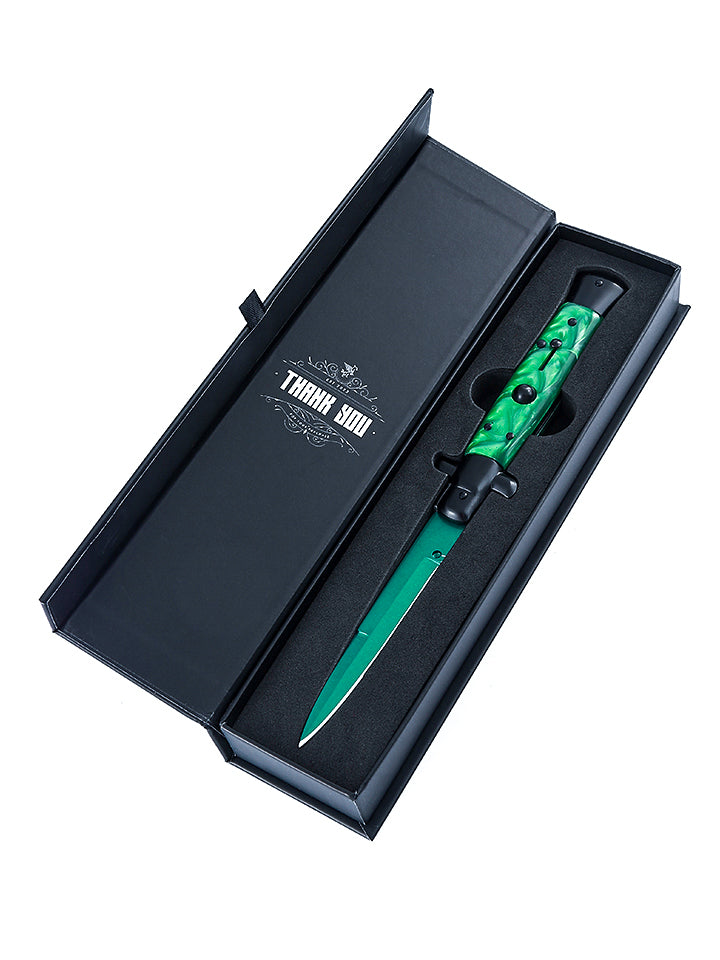 Gamma Doppler Emerald Stiletto Knife
