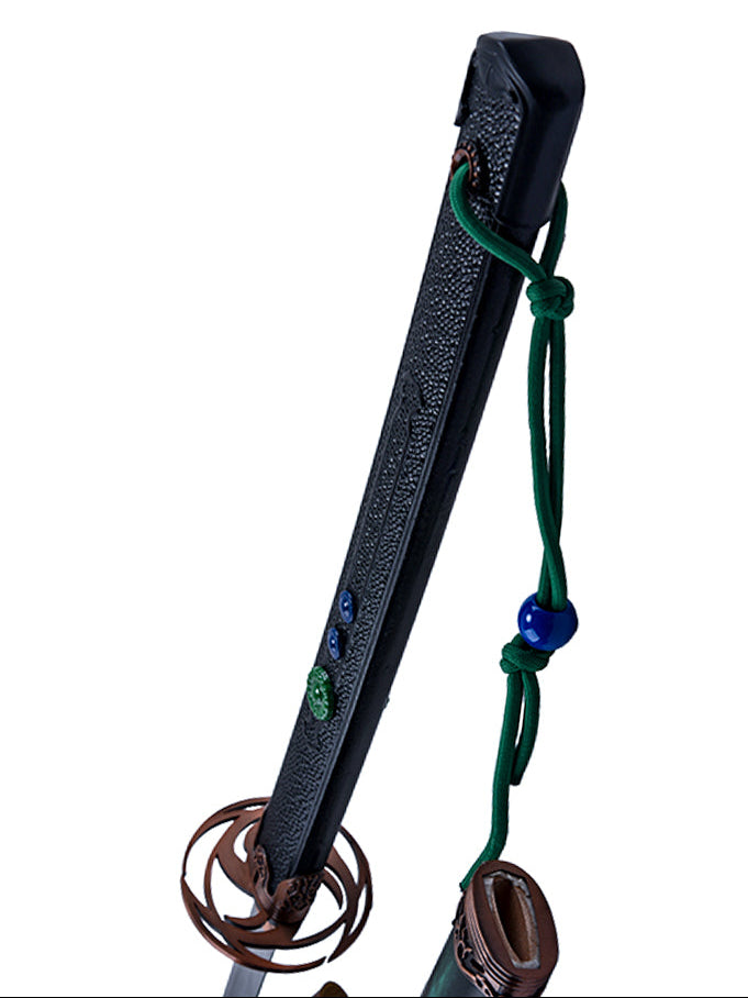 Aurora Omen Great Katana Green Dull for Display Collection