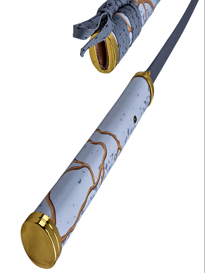 Gilded Dawn Katana Inspired by Ghost of Yotei Carbon Steel
