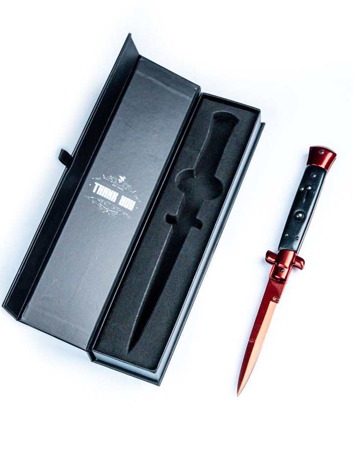 Crimson Web Stiletto Knife