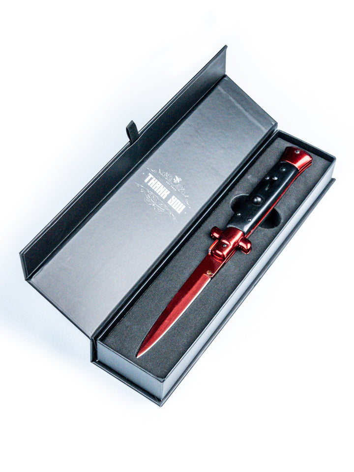 Crimson Web Stiletto Knife