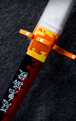 Battle-Ready Rengoku Katana Blade and Handle