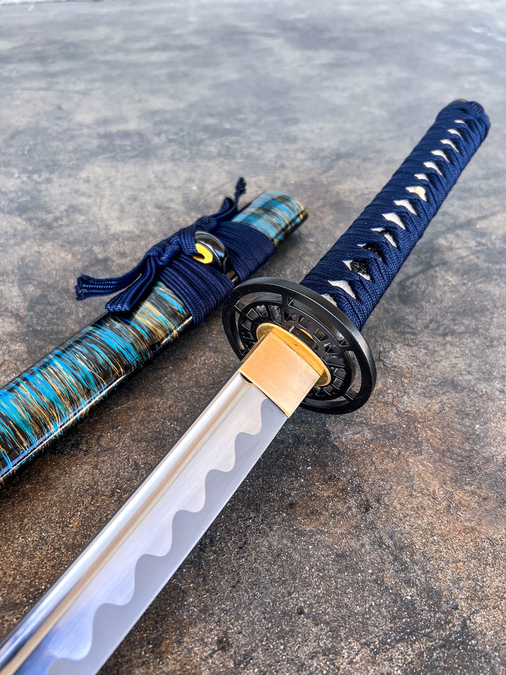 Sea Glass Katana (1060 Carbon Steel)