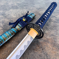 Sea Glass Katana (1060 Carbon Steel)