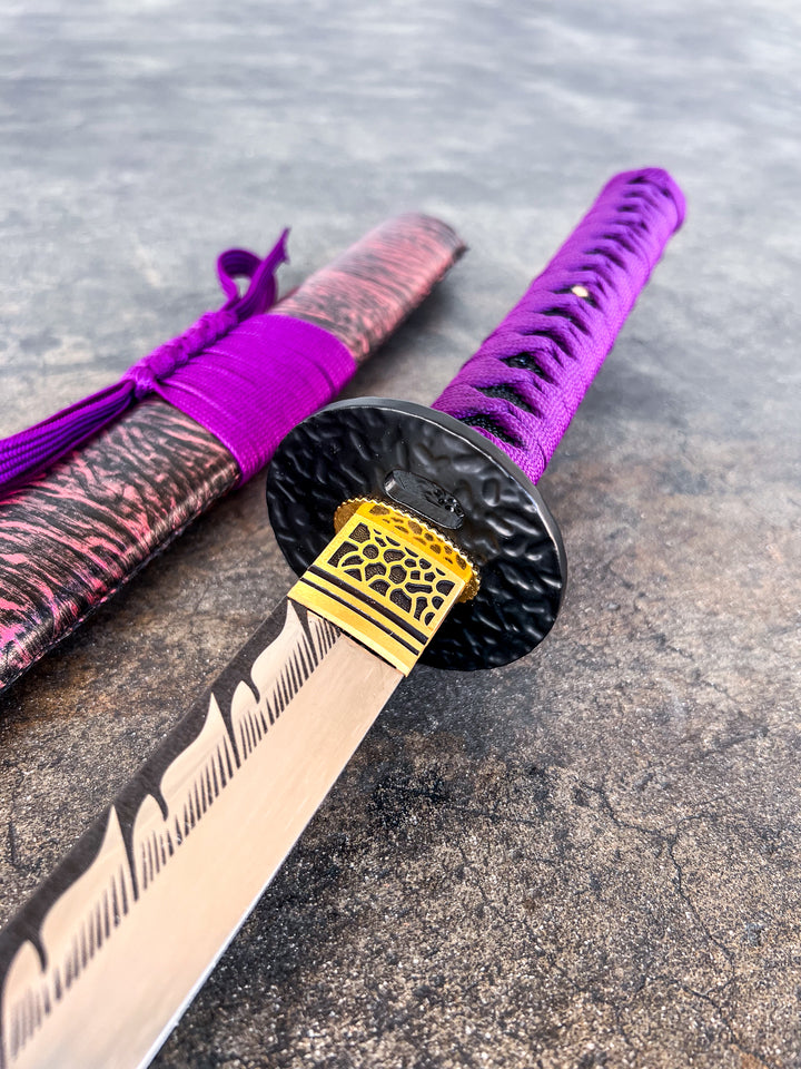 Purple Tiger Katana (1060 Carbon Steel)