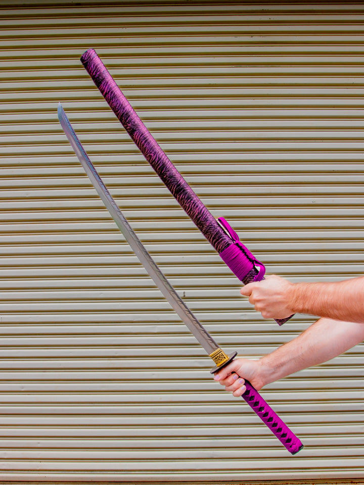 Purple Tiger Katana (1060 Carbon Steel)