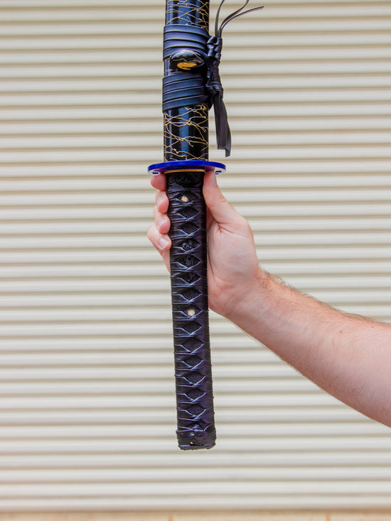 Fantasy Katana Sword Series Blue Lightning Katana (1060 Carbon Steel) Mini Katana