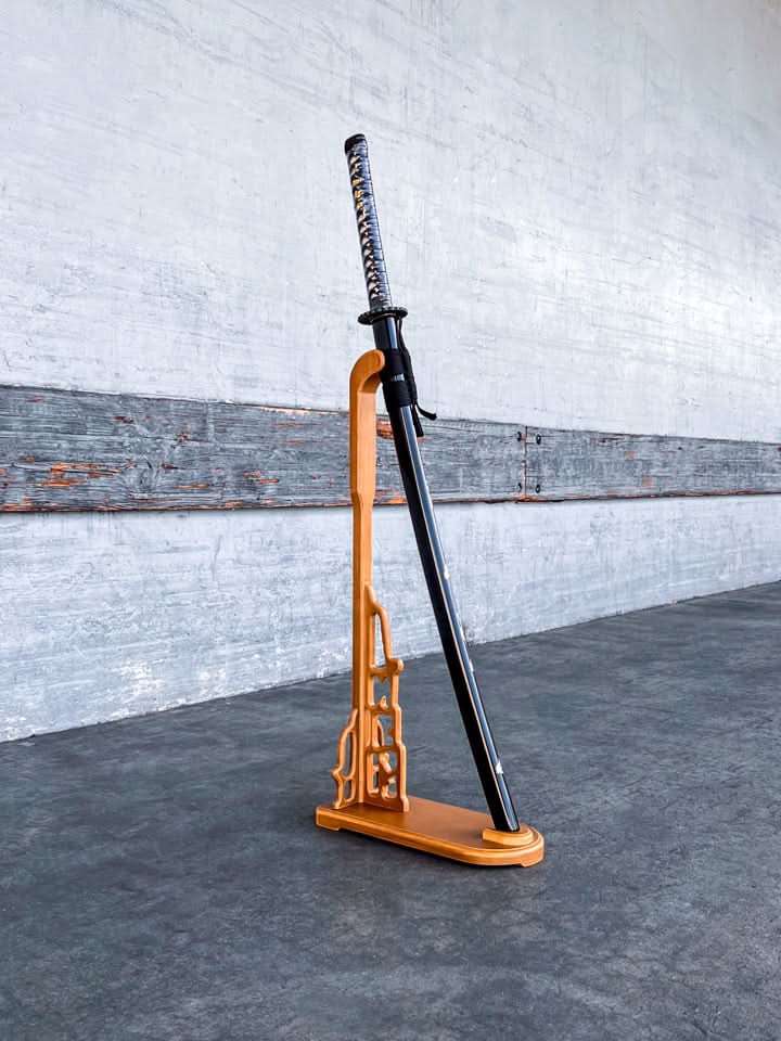 Upright Sword Stand - Dark Orange