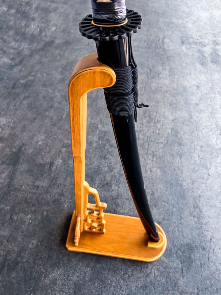 Upright Sword Stand - Dark Orange