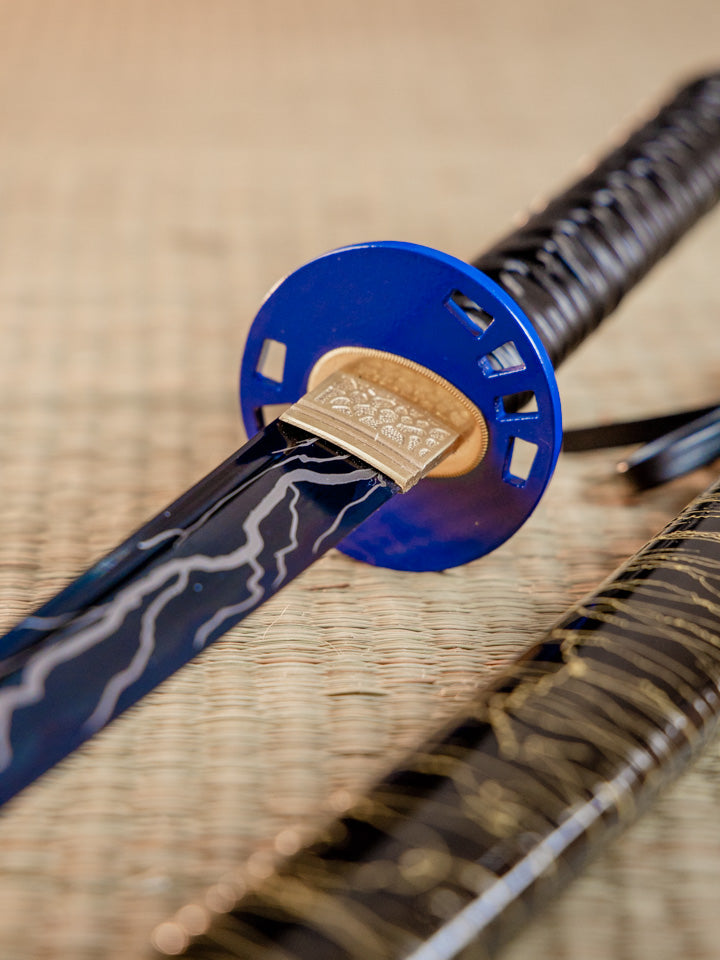 Blue Lightning Katana (1060 Carbon Steel)