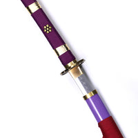 Battle-Ready Purple Enma Katana (1095 Carbon Steel)