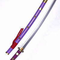 Battle-Ready Purple Enma Katana (1095 Carbon Steel)