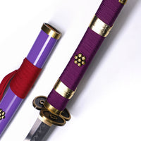 Battle-Ready Purple Enma Katana (1095 Carbon Steel)