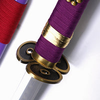 Battle-Ready Purple Enma Katana (1095 Carbon Steel)