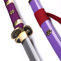 Battle-Ready Purple Enma Katana (1095 Carbon Steel)