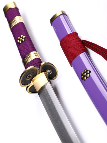 Battle-Ready Purple Enma Katana (1095 Carbon Steel)