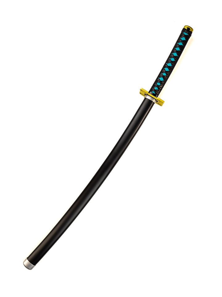 Tanto - Kyojuro Rengoku Mini Katana sword - Red Nichirin - Metal 45cm 