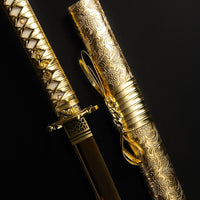 Gold Dragon Katana (1060 Carbon Steel)