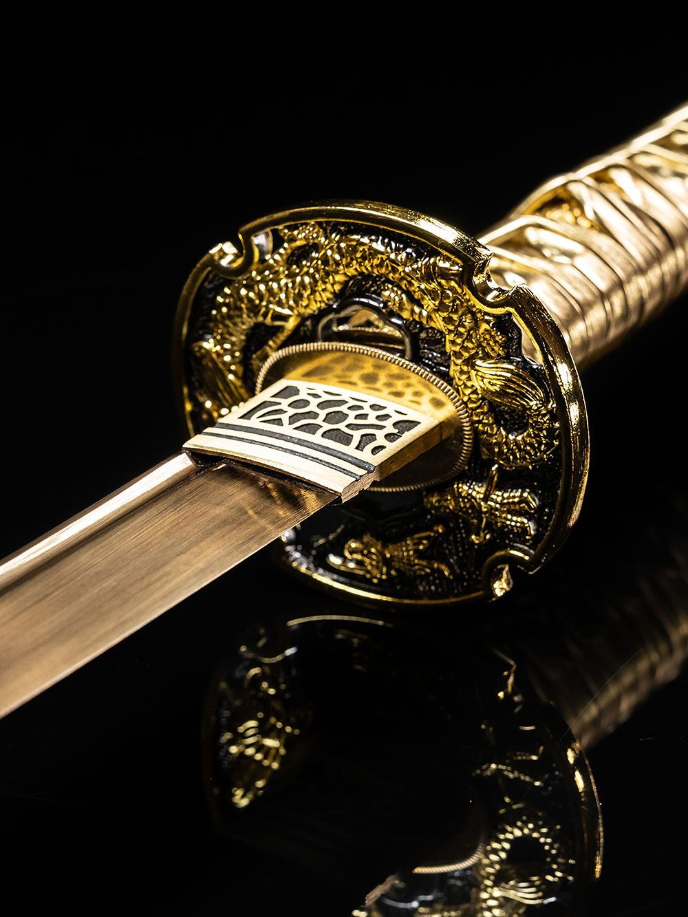 Gold Dragon Katana (1060 Carbon Steel)