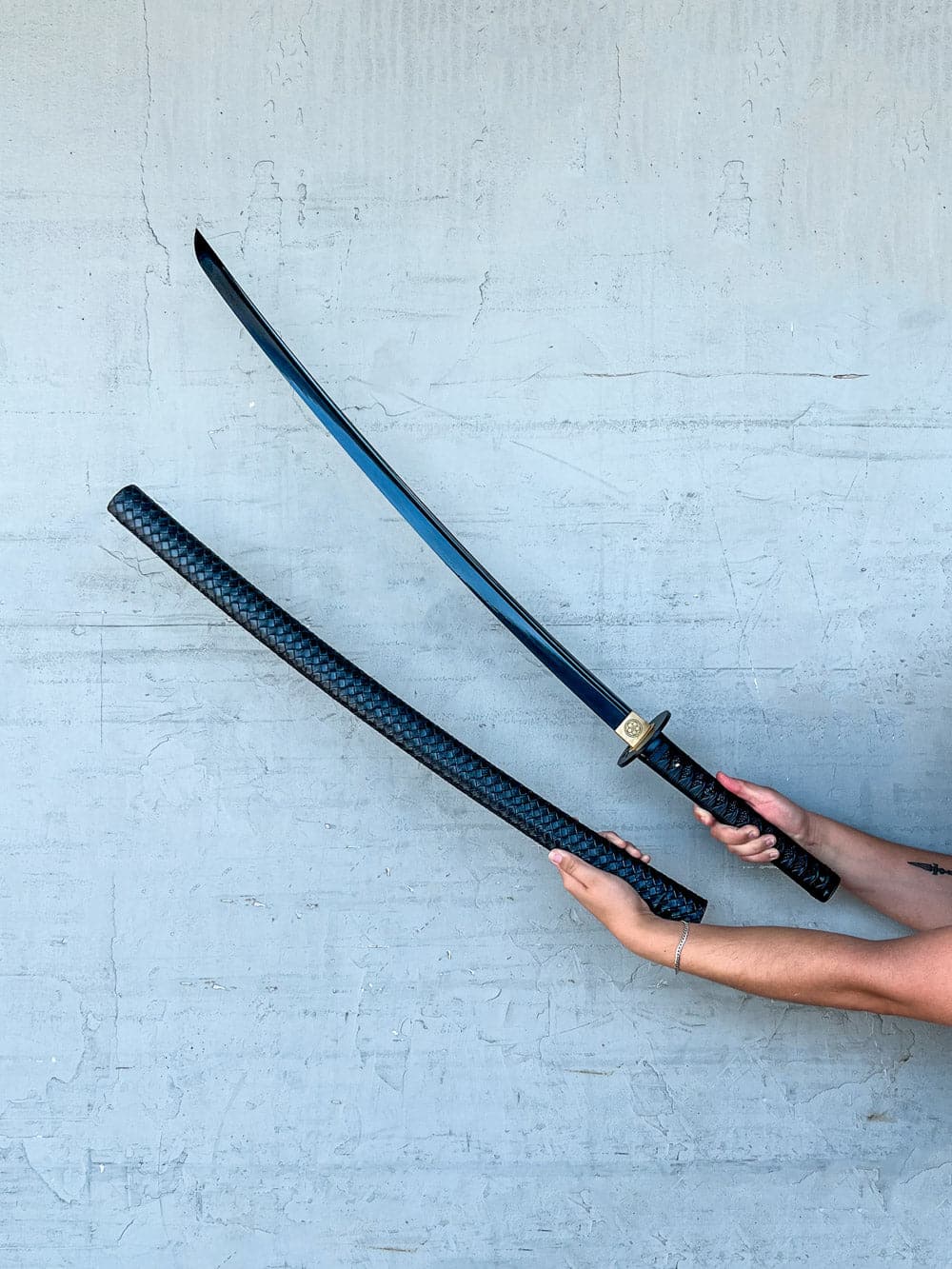 Obsidian Katana (1060 Carbon Steel) Mini Katana