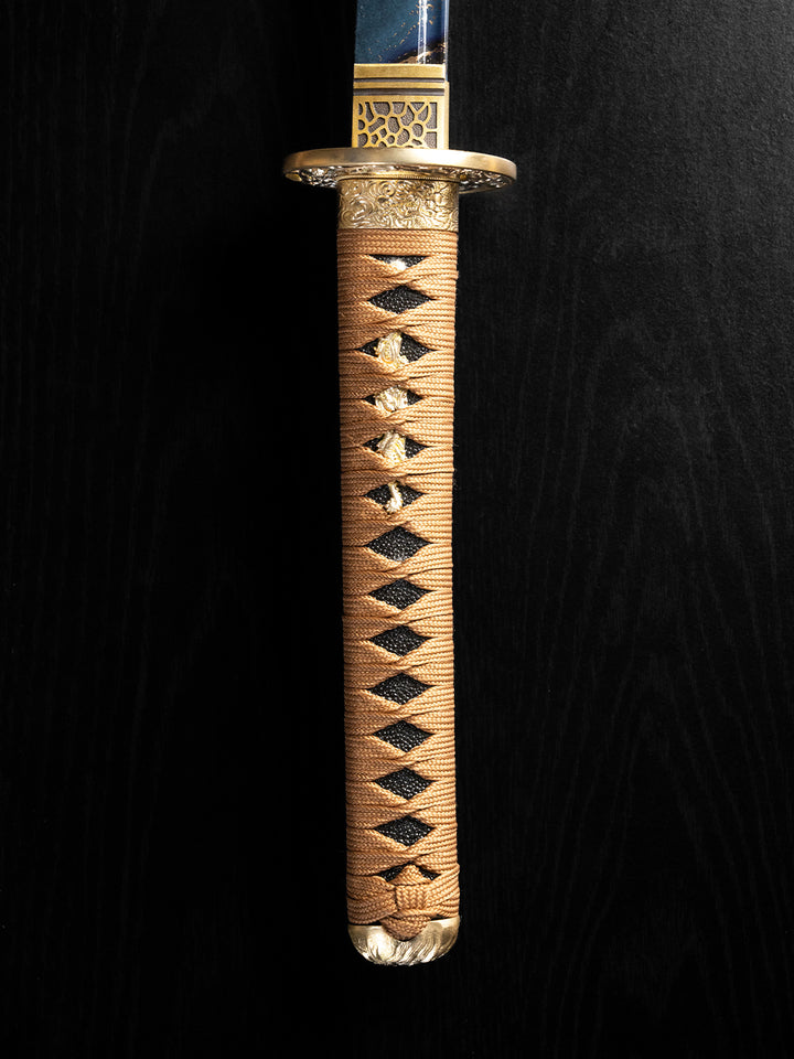 Gold Ore Katana (1060 Carbon Steel)