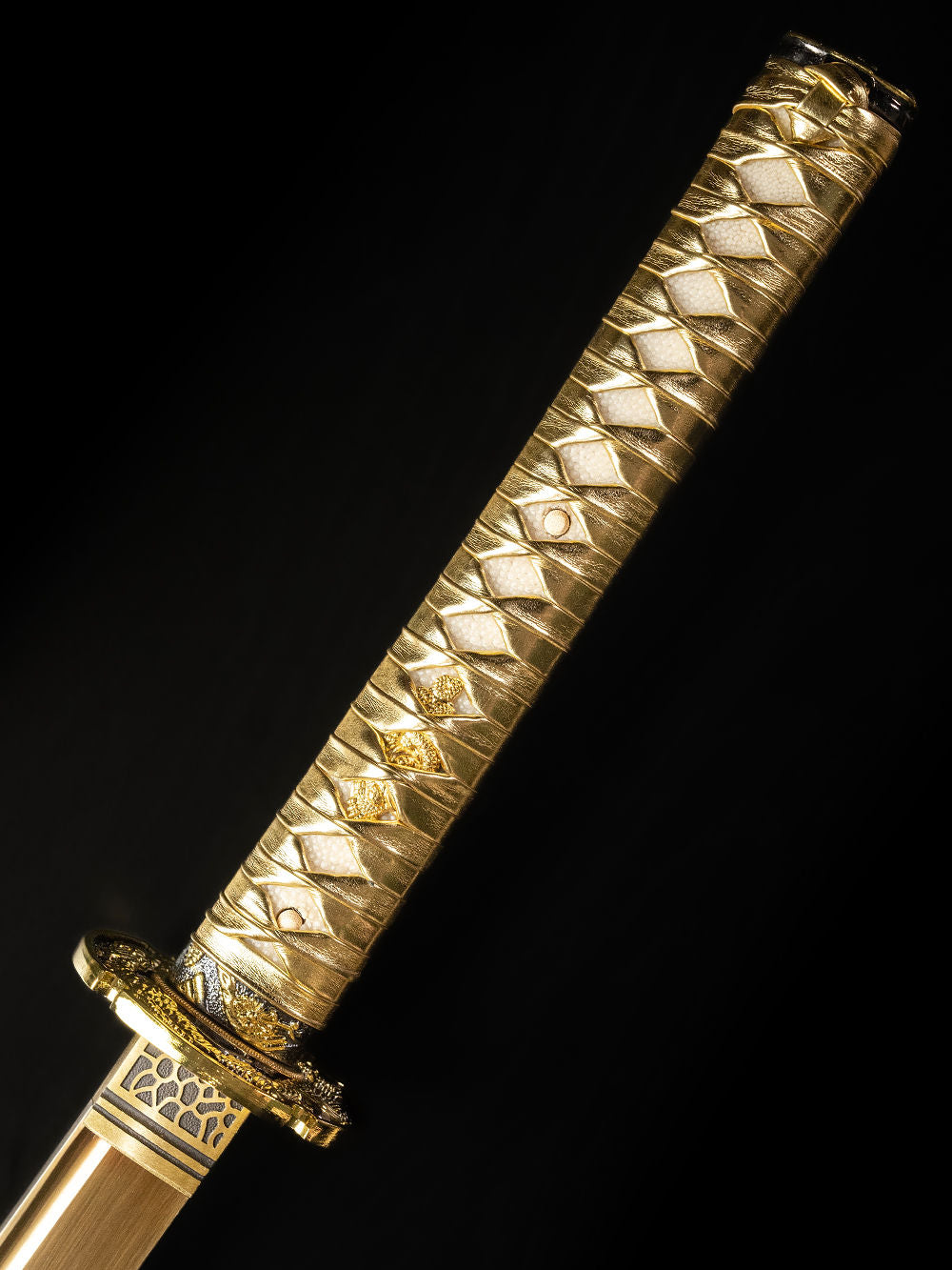 Gold Dragon Katana (1060 Carbon Steel)